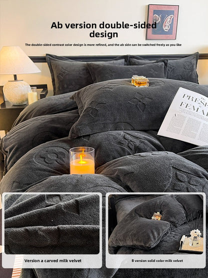 Milk Velvet Quilt Cover