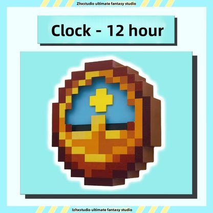 Minecraft Clock Ornament