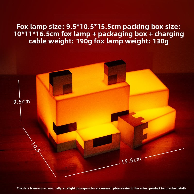 Minecraft Fox Nightlight with USB Charging