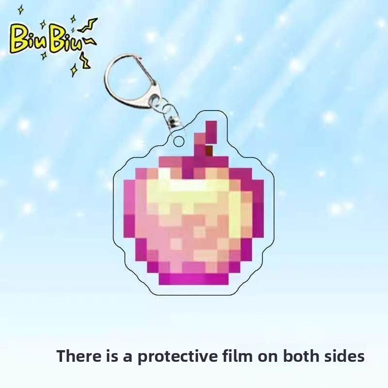 Minecraft Themed Acrylic Keychain Pendant Set