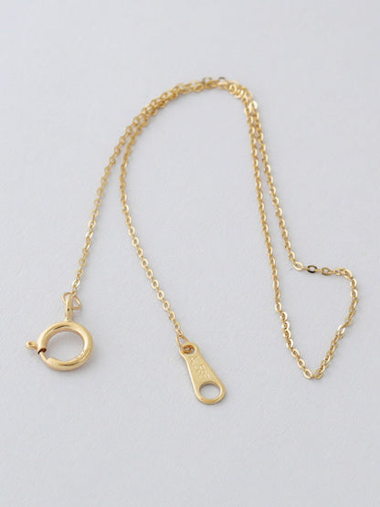 Mini 14K Gold O-Chain Bracelet for Women