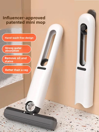 Mini Absorbent Handheld Mop with Foldable Design