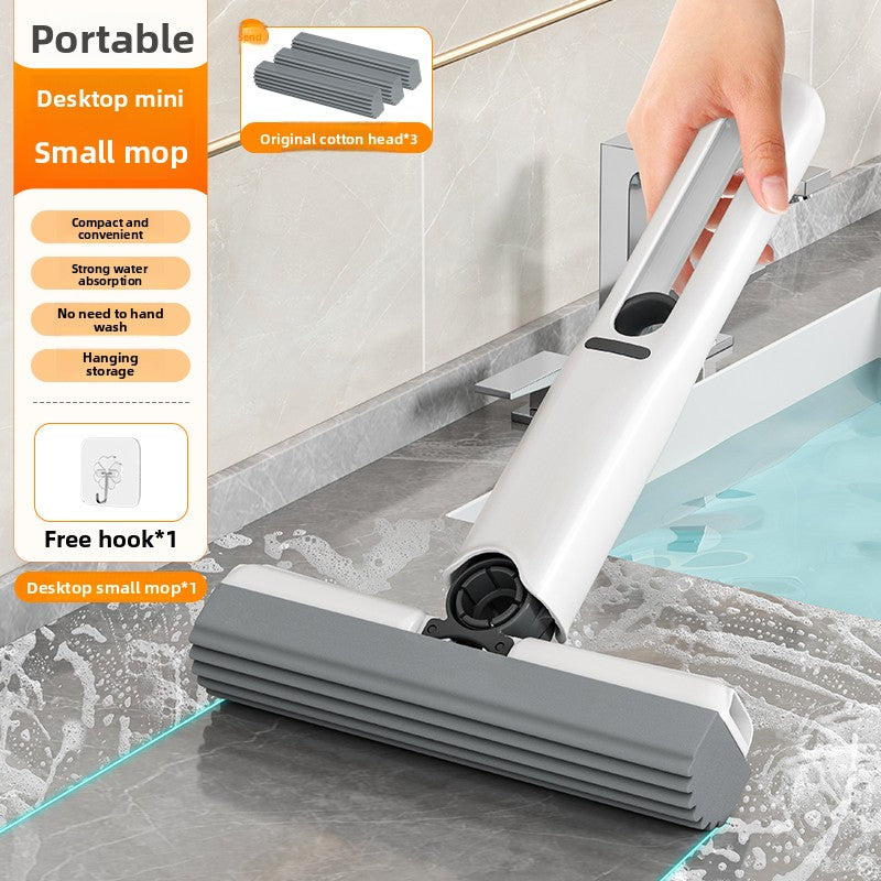 Mini Absorbent Handheld Mop with Foldable Design