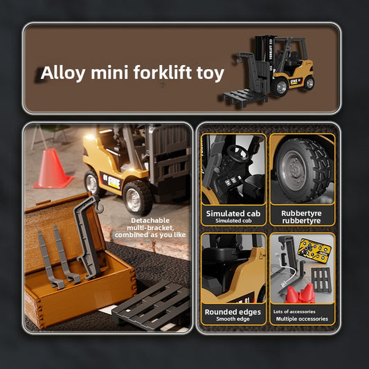 Mini Alloy Forklift Remote Control Toy