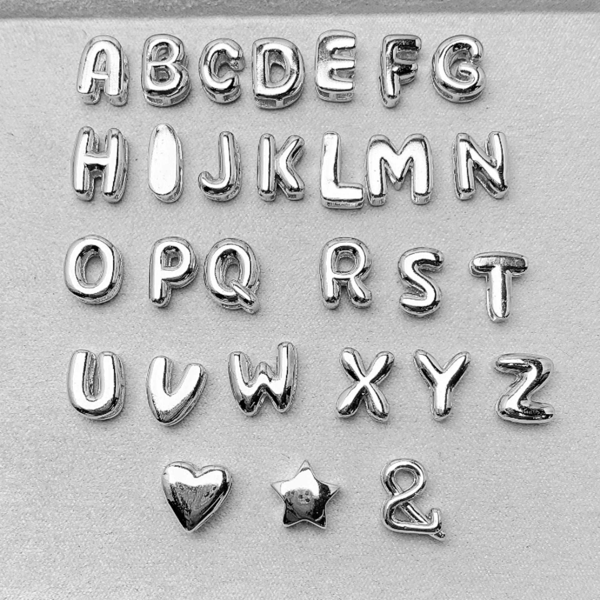 Mini Alphabet Letter Pendant Necklace Charm