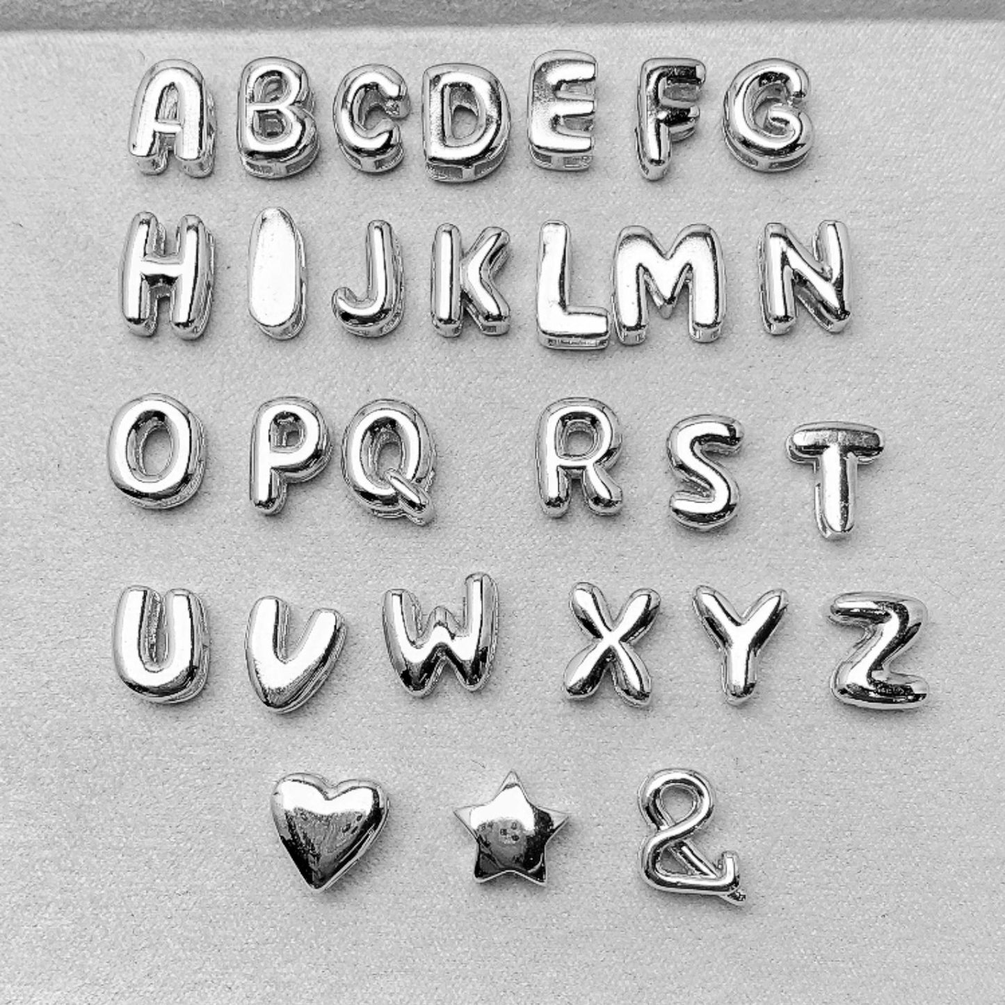 Mini Alphabet Letter Pendant Necklace Charm