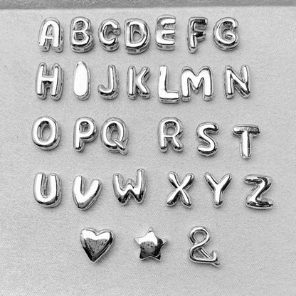 Mini Alphabet Letter Pendant Necklace Charm