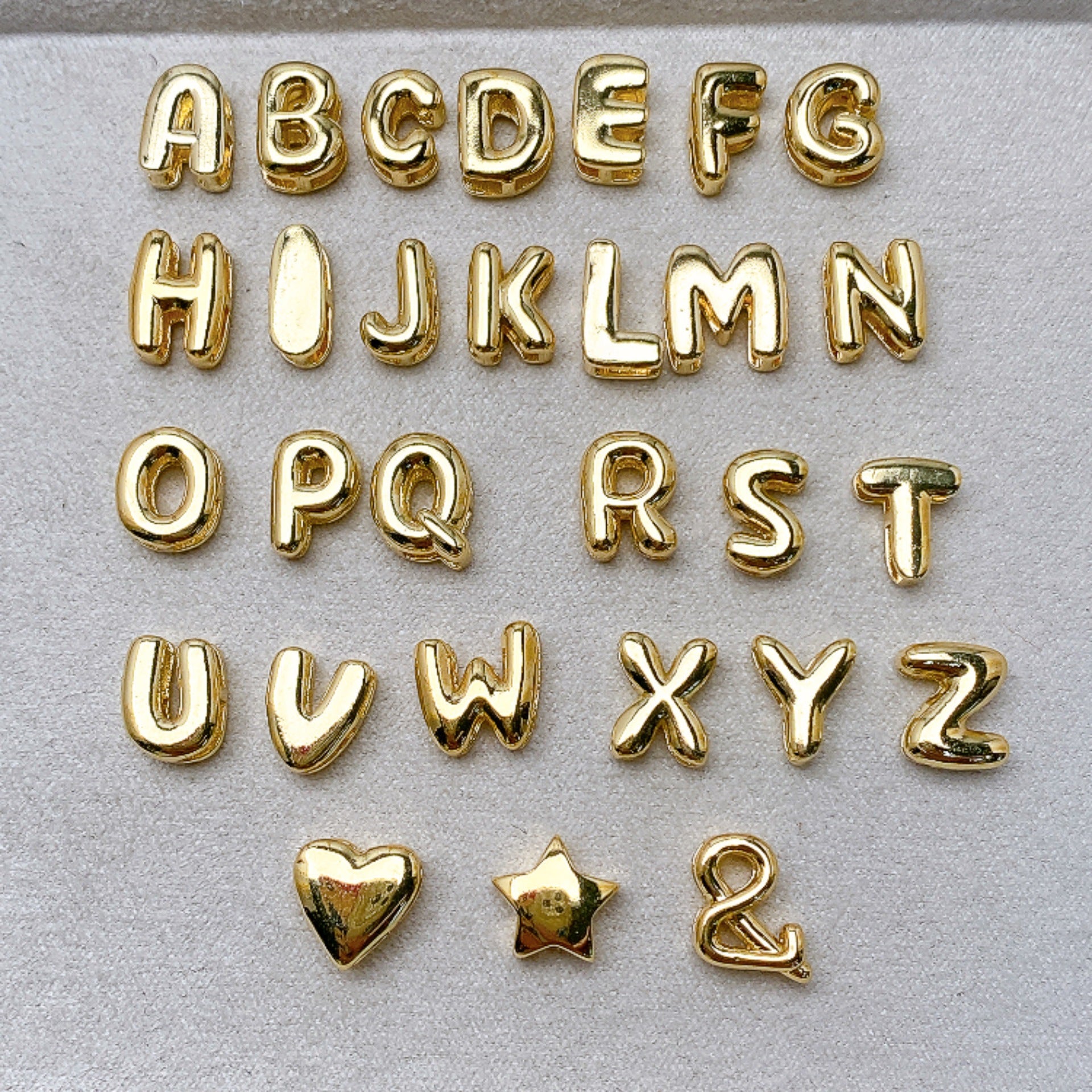 Mini Alphabet Letter Pendant Necklace Charm