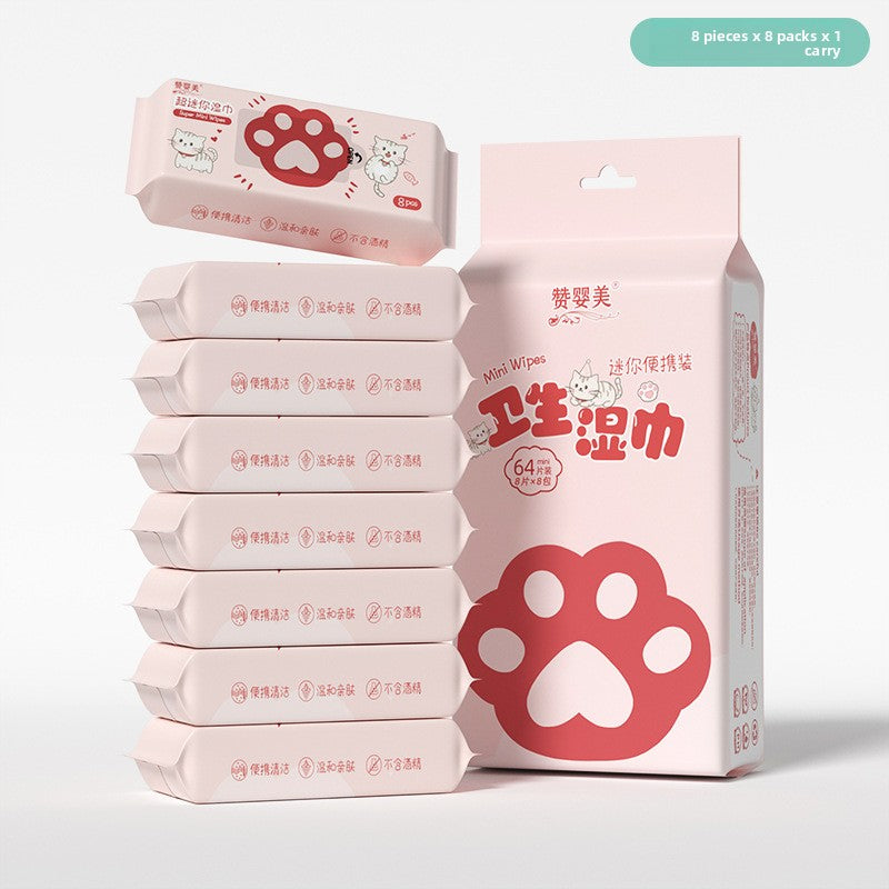Mini Baby Wet Wipes Gentle