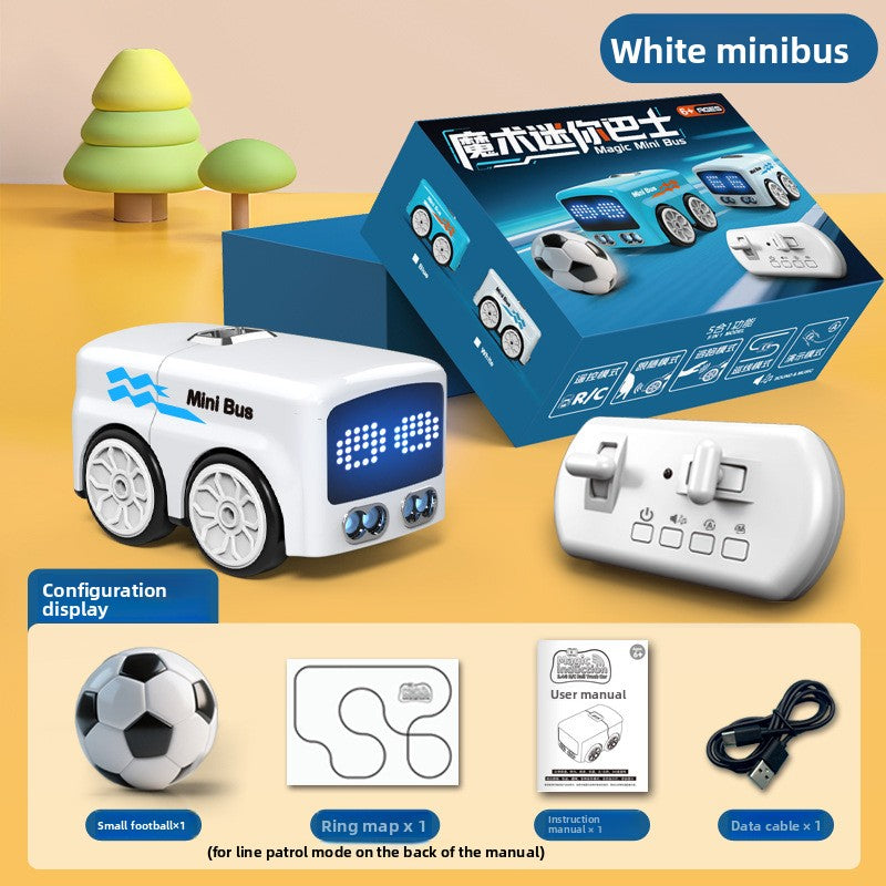 Mini Bus Induction Obstacle Avoidance Remote Control Toy Car
