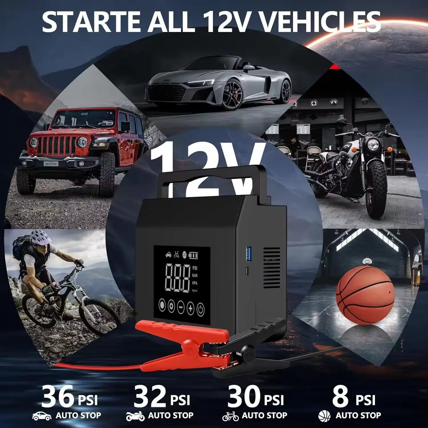 Mini Car Jump Starter Power Pack