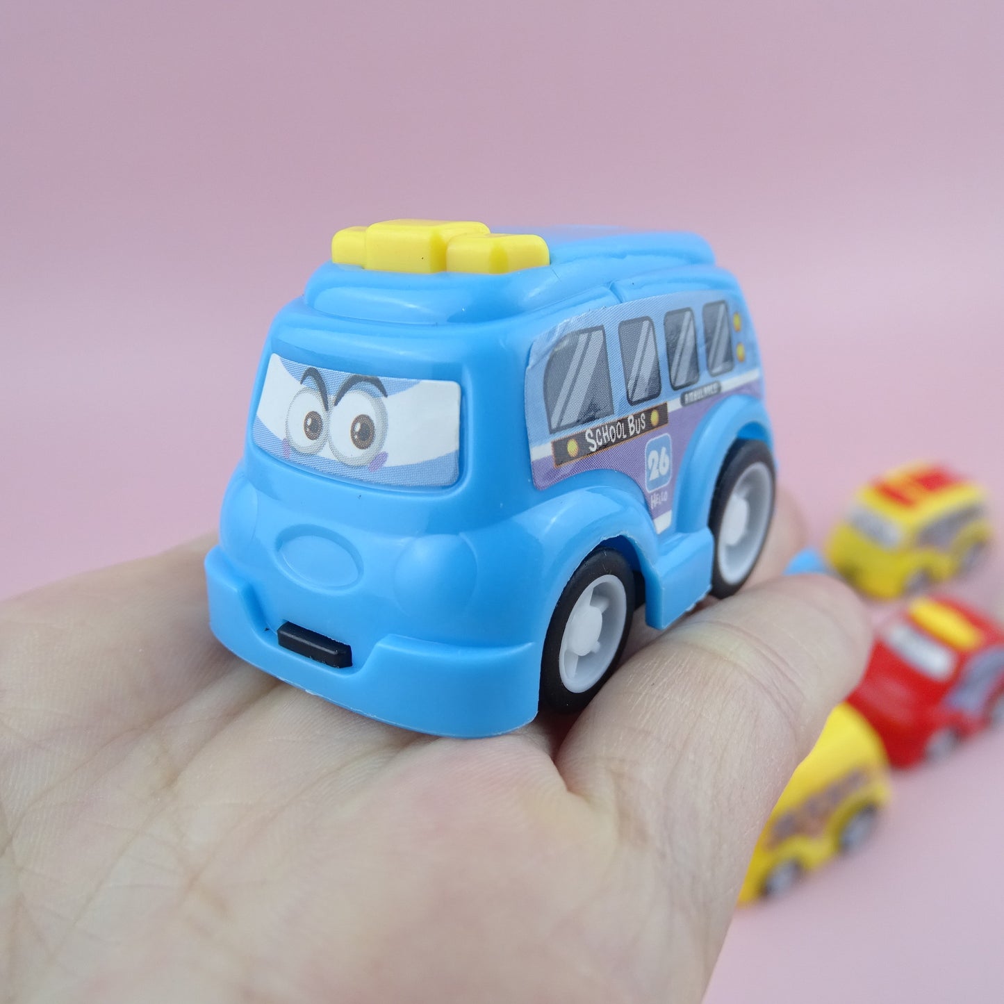 Mini Cartoon Pull-Back Engineering Toy Car