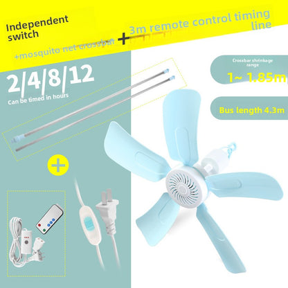 Mini Ceiling Fan with Strong Wind Power
