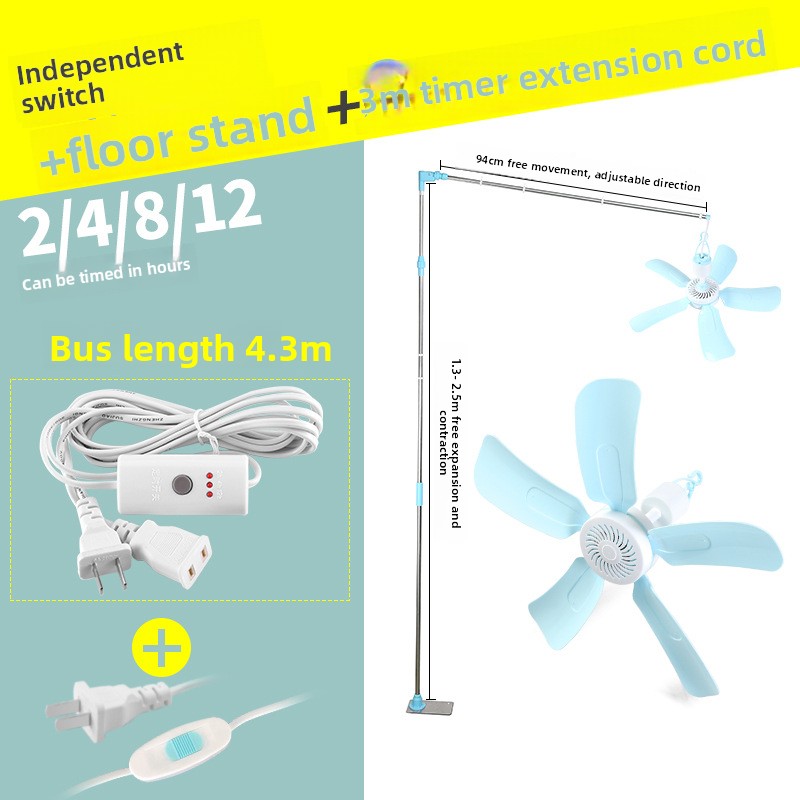 Mini Ceiling Fan with Strong Wind Power