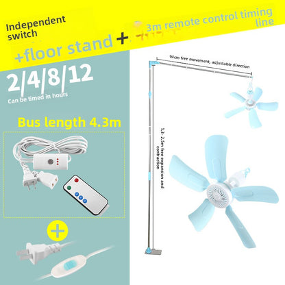 Mini Ceiling Fan with Strong Wind Power
