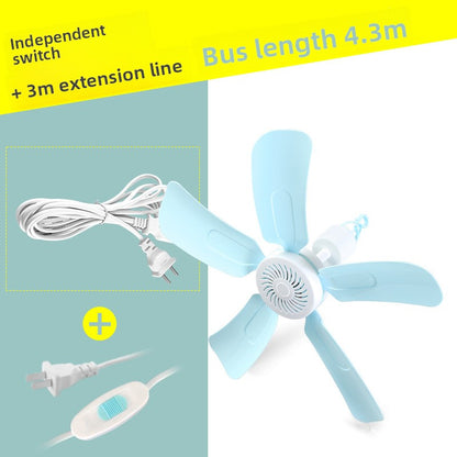 Mini Ceiling Fan with Strong Wind Power