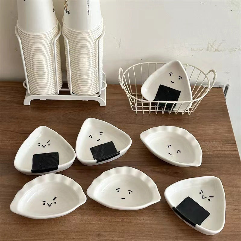 Mini Ceramic Sauce Dish with Cute Design