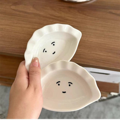 Mini Ceramic Sauce Dish with Cute Design