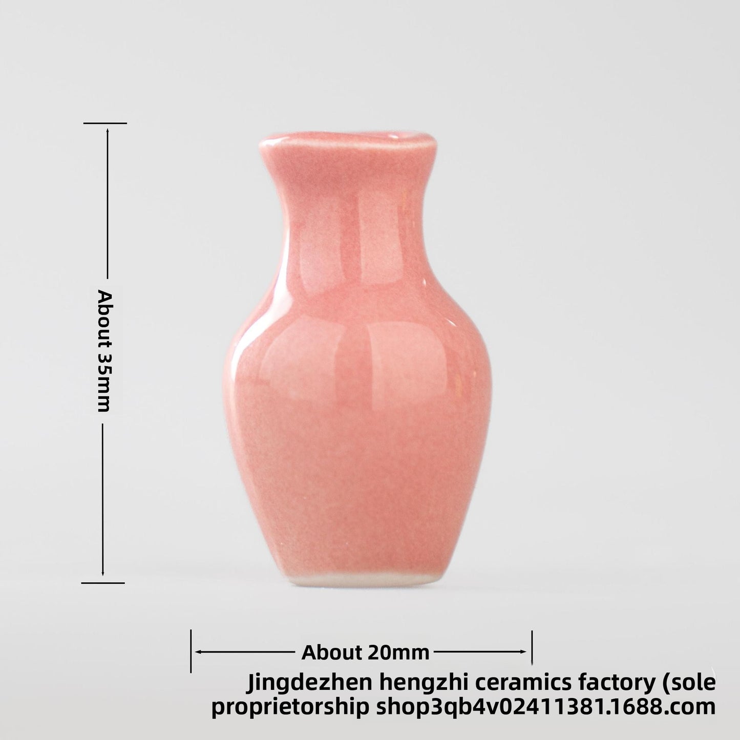 Mini Ceramic Vase Refrigerator Magnetic Decoration