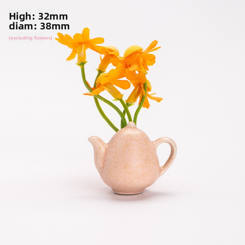 Mini Ceramic Vase Refrigerator Magnetic Decoration