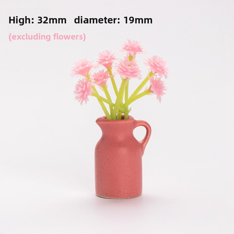 Mini Ceramic Vase Refrigerator Magnetic Decoration