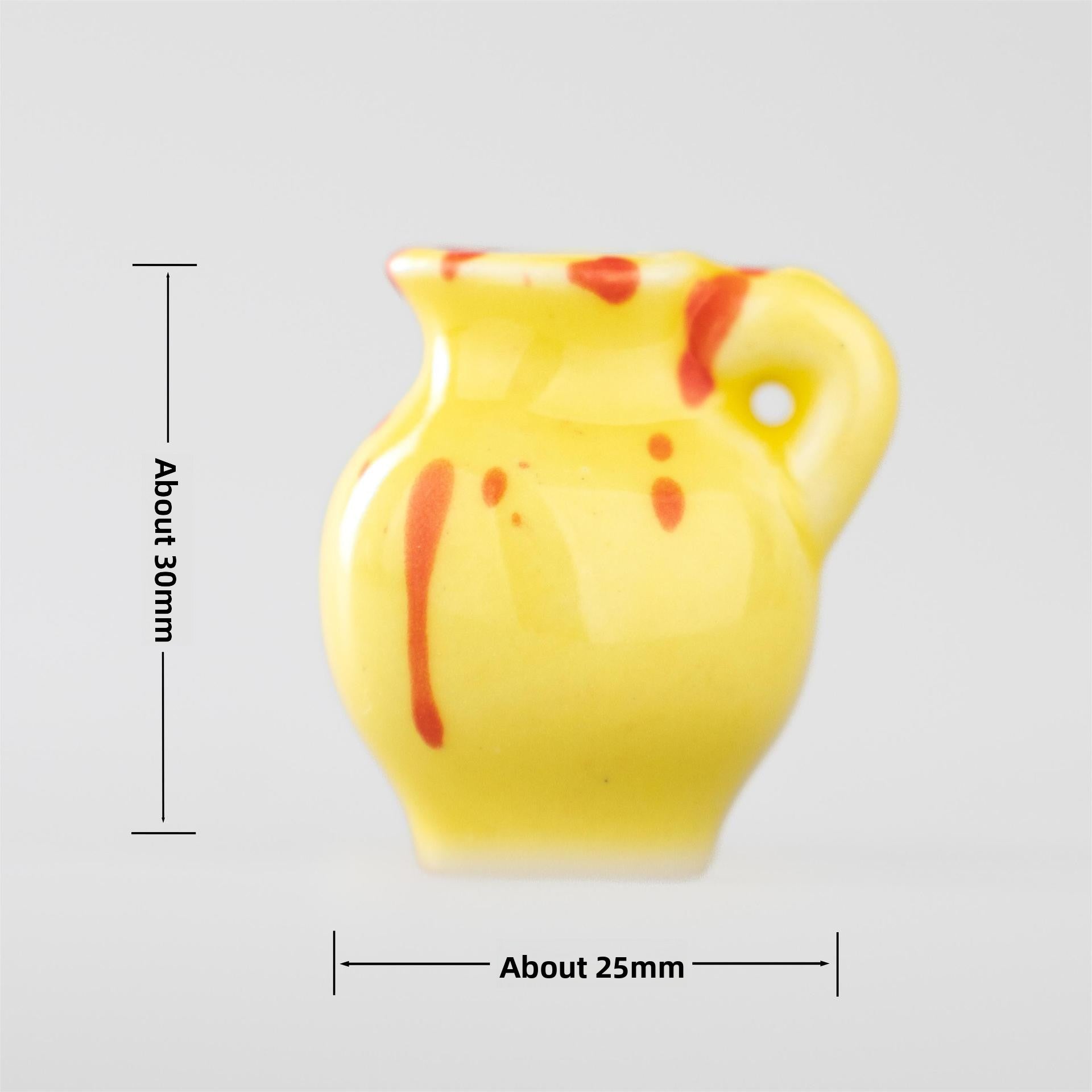 Mini Ceramic Vase Refrigerator Magnetic Decoration