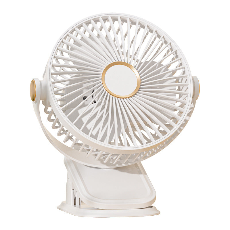 Mini Clip Fan USB Rechargeable Portable Desk Fan