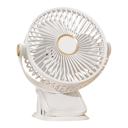Mini Clip Fan USB Rechargeable Portable Desk Fan