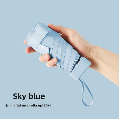 Mini Compact 5-Fold Sun and Rain Umbrella