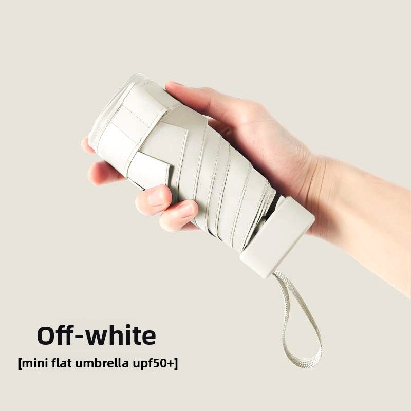 Mini Compact 5-Fold Sun and Rain Umbrella
