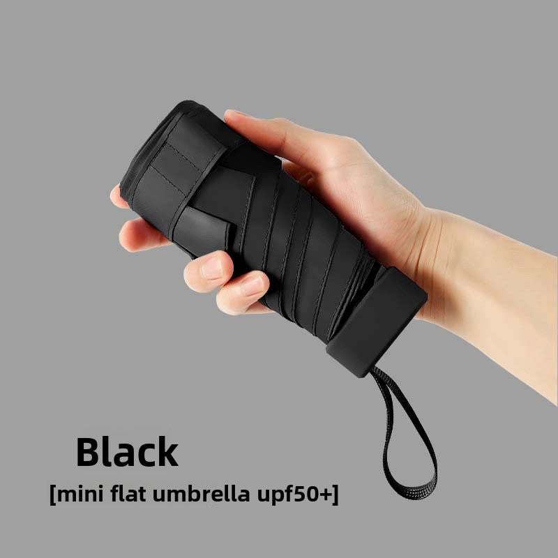 Mini Compact 5-Fold Sun and Rain Umbrella