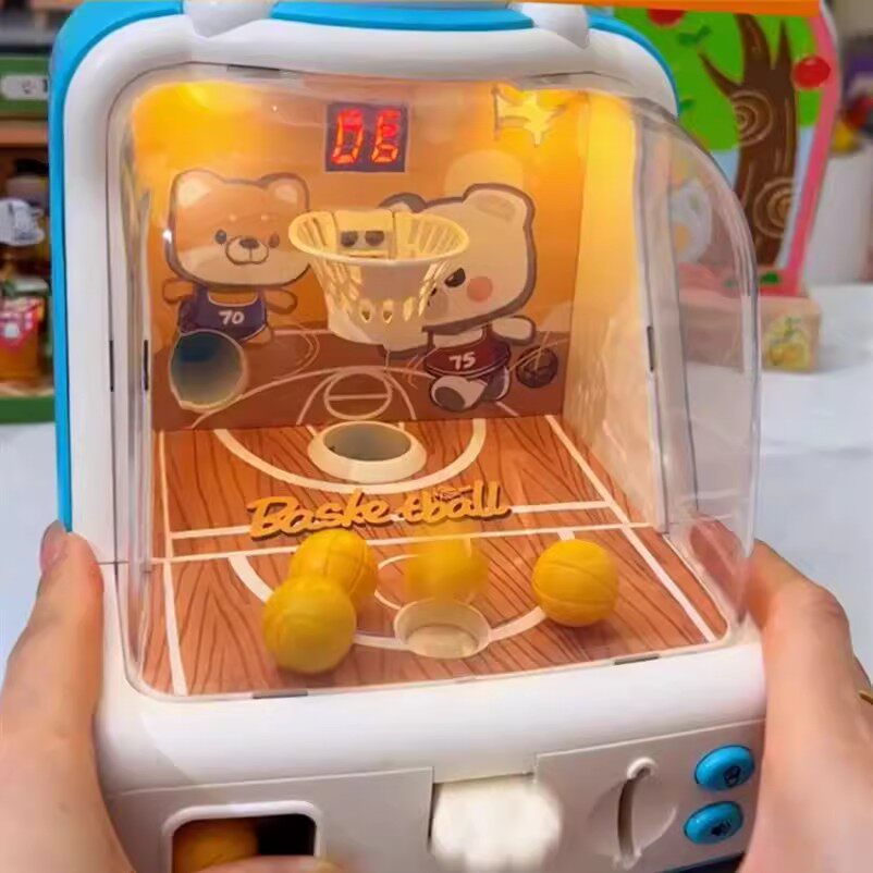 Mini Desktop Basketball Arcade Machine with Scoring System