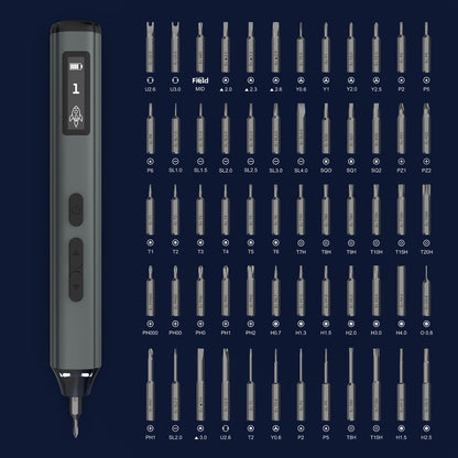 Mini Digital Display Electric Screwdriver Set with 60 Bits