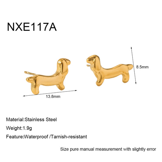 Mini Dog Stud Earrings