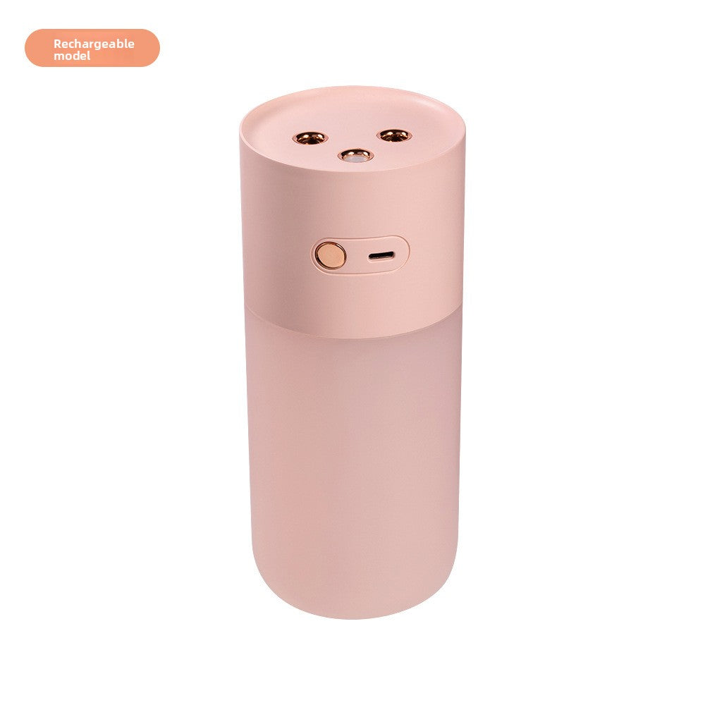 Mini Double Nozzle USB Humidifier with Night Light