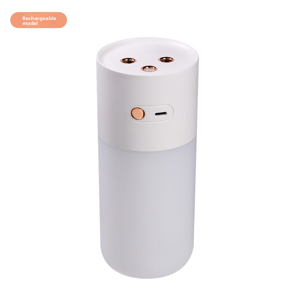 Mini Double Nozzle USB Humidifier with Night Light