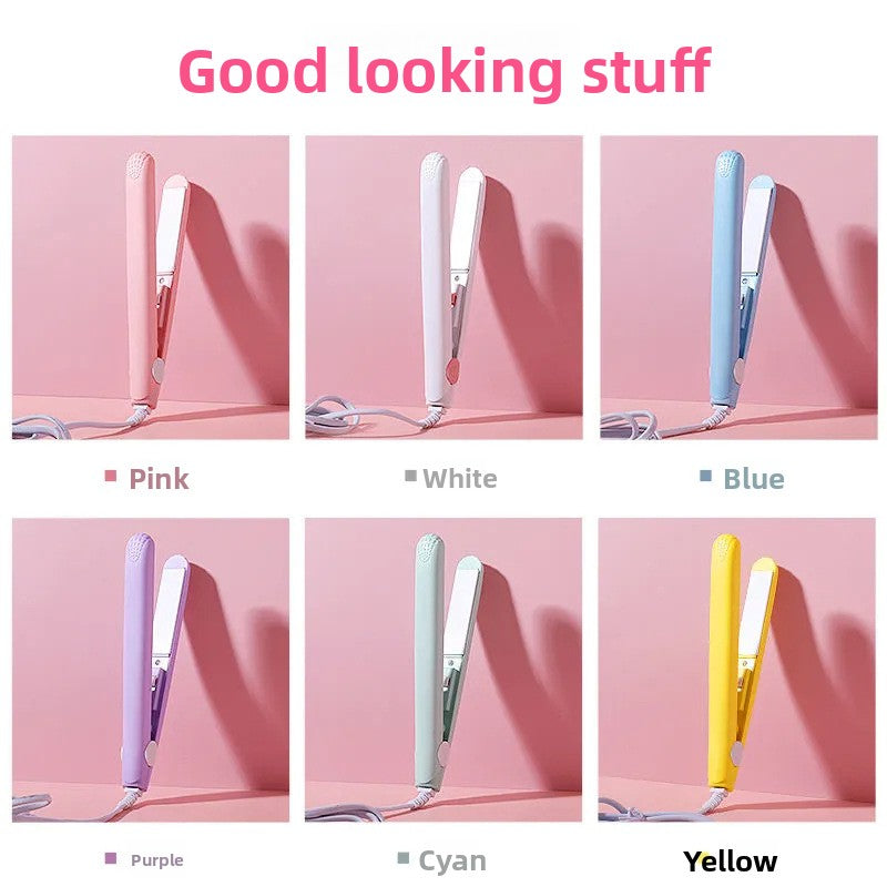 Mini Dual-Purpose Hair Straightener and Curling Iron