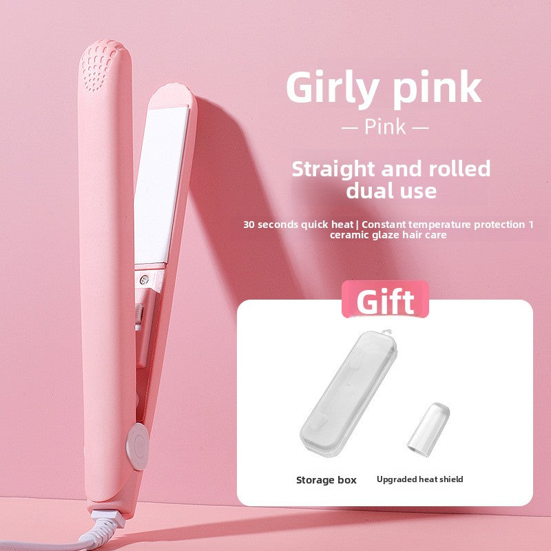 Mini Dual-Purpose Hair Straightener and Curling Iron