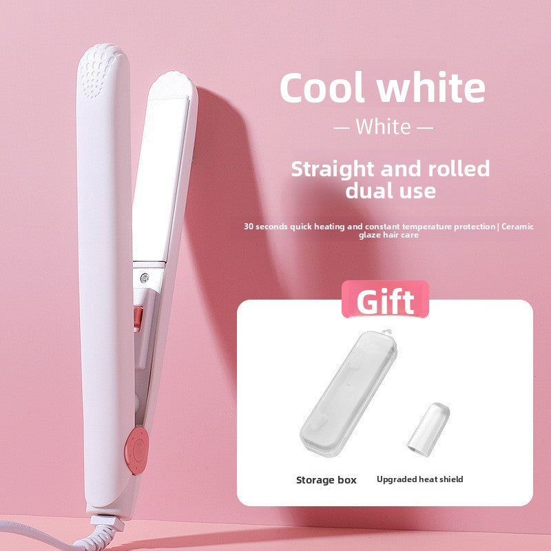 Mini Dual-Purpose Hair Straightener and Curling Iron