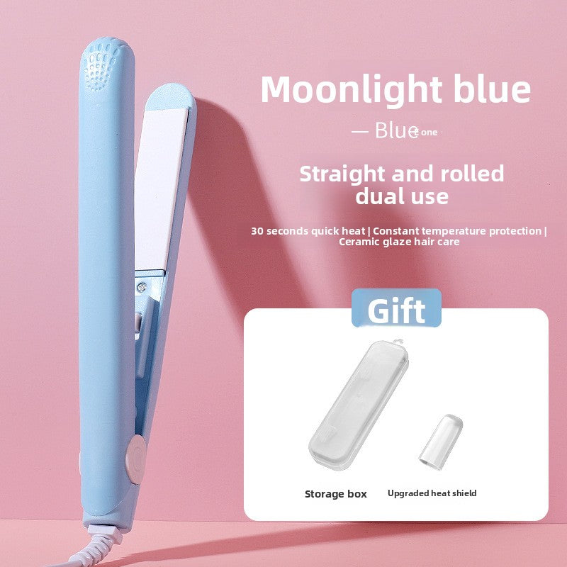 Mini Dual-Purpose Hair Straightener and Curling Iron
