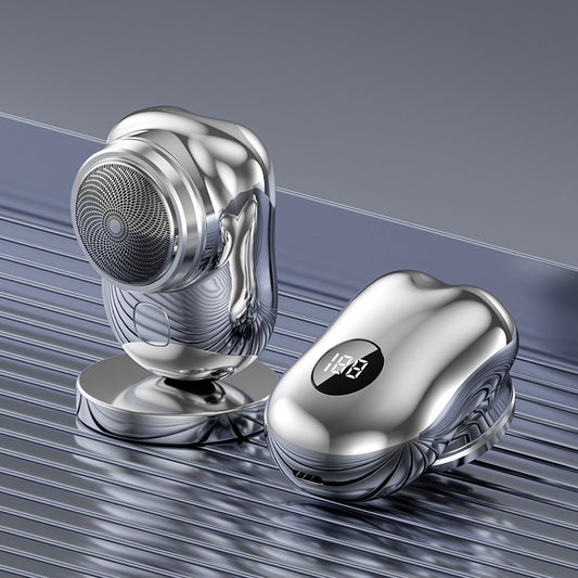 Mini Electric Shaver with Floating Cutter Head and Digital Display