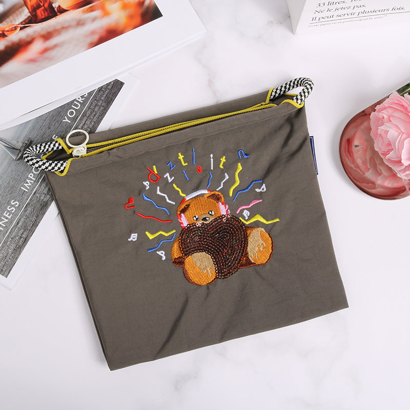 Mini Embroidered Crossbody Shoulder Bag