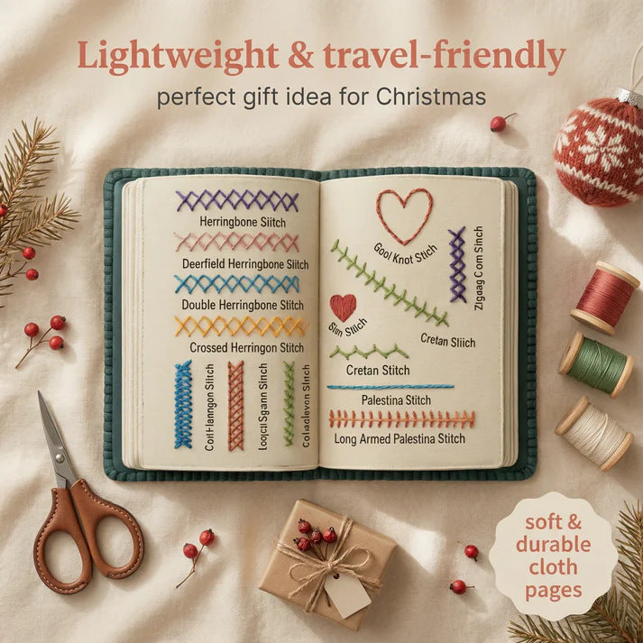 Mini Embroidery Stitch Guide Book