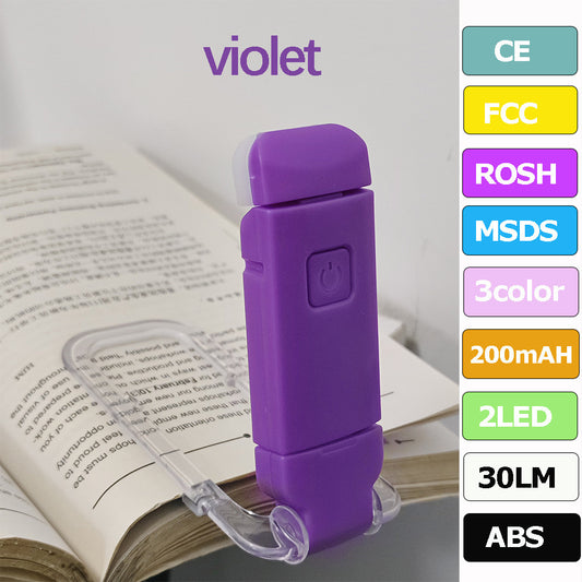 Mini eye-protecting folding book holder lamp