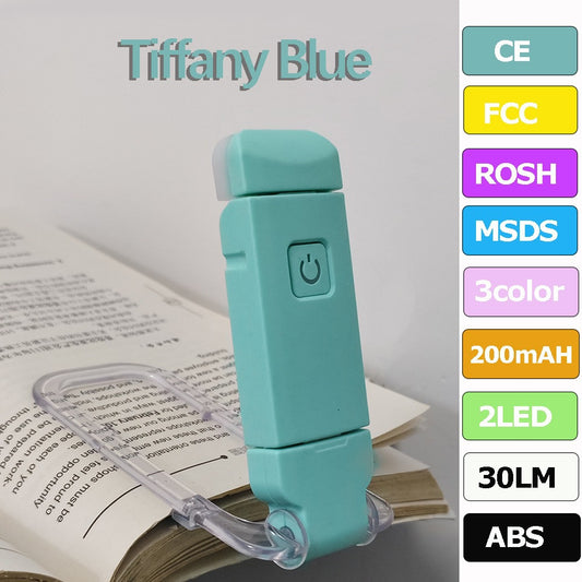 Mini eye-protecting folding book holder lamp