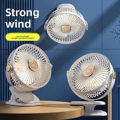 Beige xx-10 clip fan straight plug-in style