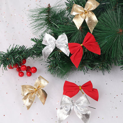 Mini Flocking Christmas Bows