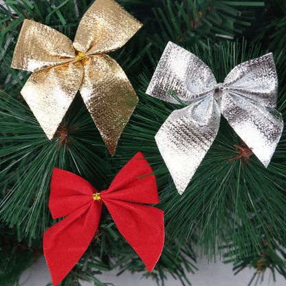 Mini Flocking Christmas Bows