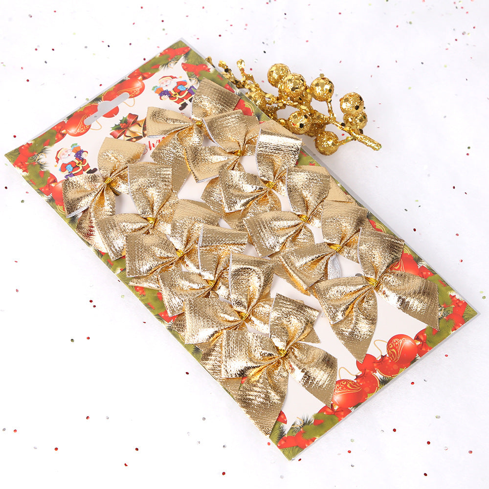 Mini Flocking Christmas Bows