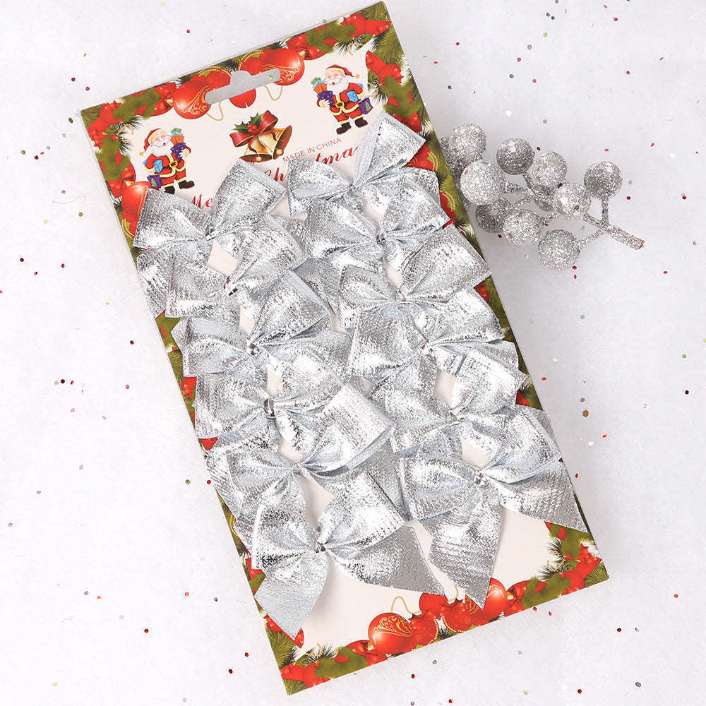 Mini Flocking Christmas Bows